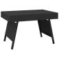 Preview: Beistelltisch Klappbar Schwarz 60x40x38 cm Poly Rattan