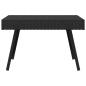Preview: Beistelltisch Klappbar Schwarz 60x40x38 cm Poly Rattan