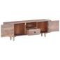 Preview: TV-Schrank 118x30x40 cm Massivholz Akazie