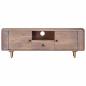 Preview: TV-Schrank 118x30x40 cm Massivholz Akazie