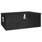 Preview: Aufbewahrungsbox Schwarz 100x55x37 cm Aluminium