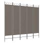 Preview: 5-tlg. Paravent Anthrazit 200x220 cm Stoff