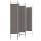 Preview: 5-tlg. Paravent Anthrazit 200x220 cm Stoff