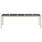 Preview: Gartentisch Weiß 250x100x75 cm Poly Rattan und Hartglas