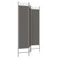 Preview: 3-tlg. Paravent Anthrazit 120x220 cm Stoff