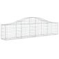 Preview: Gabione mit Hochbogen 200x30x40/60 cm Verzinktes Eisen