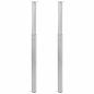 Preview: ARDEBO.de - 2 x Teleskopfuß Stützfuß Tischbein Edelstahl 710mm-1100mm