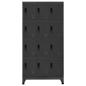 Preview: Schließfachschrank Anthrazit 90x45x180 cm Stahl