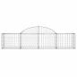 Preview: Gabione mit Hochbogen 200x50x40/60 cm Verzinktes Eisen