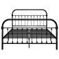 Preview: Bettgestell Schwarz Metall 120x200 cm