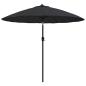 Preview: Sonnenschirm mit Aluminium-Mast 250 cm Schwarz