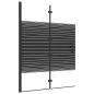 Preview: Faltbare Duschkabine ESG 100x140 cm Schwarz