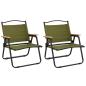 Preview: Campingst?hle 2 Stk. Gr?n 54x43x59 cm Oxford-Gewebe