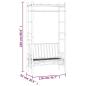 Preview: Gartenbank mit Pergola 116 cm Bambus