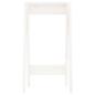 Preview: Hocker 2 Stk. Weiß 40x40x75 cm Massivholz Kiefer