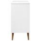 Preview: Schubladenschrank MOLDE Wei? 80x40x80 cm Massivholz Kiefer