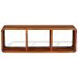 Preview: TV-Schrank Massivholz mit Honigfarbenem Finish 120x30x40 cm