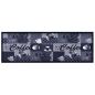 Preview: ARDEBO.de - Küchenbodenmatte Waschbar Kaffee Blau 45x150 cm