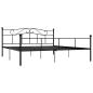 Preview: Bettgestell Schwarz Metall 180×200 cm