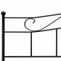 Preview: Bettgestell Schwarz Metall 180×200 cm