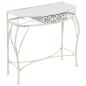 Preview: ARDEBO.de - Beistelltisch Französischer Stil Metall 82x39x76 cm Weiß