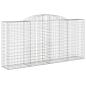 Preview: Gabione mit Hochbogen 300x50x140/160 cm Verzinktes Eisen
