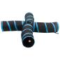 Preview: Katzentunnel 4-Wege Schwarz und Blau 25 cm Polyester