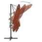 Preview: Ampelschirm mit Aluminiummast Terrakotta 400 x 300 cm