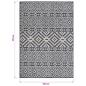 Preview: Outdoor-Teppich Flachgewebe 120x170 cm Blau Gestreift