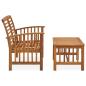Preview: 2-tlg. Garten-Lounge-Set Massivholz Akazie