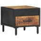 Preview: ARDEBO.de - Nachttisch 40x40x35 cm Raues Mangoholz