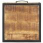 Preview: Nachttisch 40x40x35 cm Raues Mangoholz