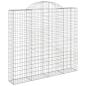 Preview: Gabione mit Hochbogen 200x50x180/200 cm Verzinktes Eisen