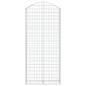 Preview: Gabione mit Hochbogen 100x30x220/240 cm Verzinktes Eisen