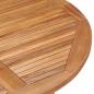 Preview: Garten-Esstisch Klappbar Ø110x75 cm Massivholz Teak