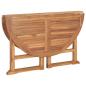 Preview: Garten-Esstisch Klappbar Ø110x75 cm Massivholz Teak