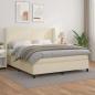Preview: ARDEBO.de - Boxspringbett mit Matratze Creme 180x200 cm Kunstleder