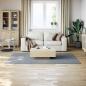 Preview: Teppich Waschbar Flauschig Kurzflor 160x230 Rutschfest Grau