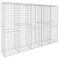 Preview: Gabionenwand mit Abdeckung Verzinkter Stahl 300 x 50 x 200 cm