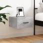 Preview: ARDEBO.de - Wand-Nachttisch Betongrau 35x35x20 cm