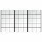 Preview: Wandspiegel 3 Stk. Schwarz 100x60 cm Metall