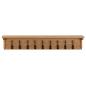 Preview: Wandgarderobe 90x16x16 cm Massivholz Eiche