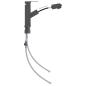 Preview: Waschbeckenarmatur mit Herausziehbarer Brause Grau 157x172 mm
