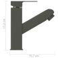 Preview: Waschbeckenarmatur mit Herausziehbarer Brause Grau 157x172 mm