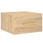 Preview: Wand-Nachttisch Sonoma-Eiche 35x35x20 cm