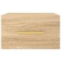 Preview: Wand-Nachttisch Sonoma-Eiche 35x35x20 cm