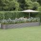 Preview: ARDEBO.de - Hochbeet Pulverbeschichteter Stahl 584x140x68 cm Grau