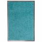 Preview: ARDEBO.de - Fußmatte Waschbar Cyan 40x60 cm