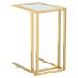 Preview: Computer-Beistelltisch Transparent 50x35x65 cm Hartglas