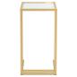 Preview: Computer-Beistelltisch Transparent 50x35x65 cm Hartglas